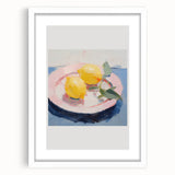 Electric Wall Art | Vibrant Lemon Still Life Modern Electric Art Canvas