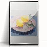 Electric Wall Art | Vibrant Lemon Still Life Modern Electric Art Canvas