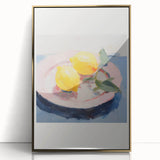 Electric Wall Art | Vibrant Lemon Still Life Modern Electric Art Canvas