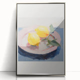 Electric Wall Art | Vibrant Lemon Still Life Modern Electric Art Canvas
