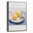 Electric Wall Art | Vibrant Lemon Still Life Modern Electric Art Canvas