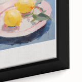 Electric Wall Art | Vibrant Lemon Still Life Modern Electric Art Canvas