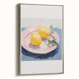 Electric Wall Art | Vibrant Lemon Still Life Modern Electric Art Canvas