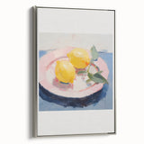 Electric Wall Art | Vibrant Lemon Still Life Modern Electric Art Canvas
