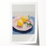 Electric Wall Art | Vibrant Lemon Still Life Modern Electric Art Canvas