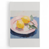 Electric Wall Art | Vibrant Lemon Still Life Modern Electric Art Canvas