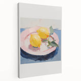 Electric Wall Art | Vibrant Lemon Still Life Modern Electric Art Canvas