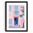 Electric Wall Art | Vibrant Pink & Blue Modern Electric House Art Canvas