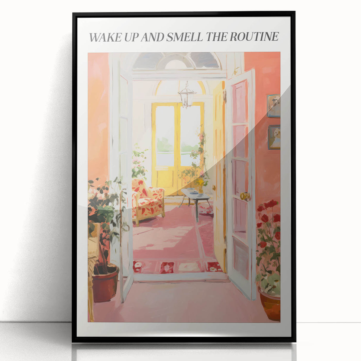 Electric Wall Art | Vibrant Interior Scene Modern Electric Art Canvas