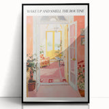 Electric Wall Art | Vibrant Interior Scene Modern Electric Art Canvas