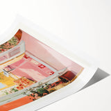 Electric Wall Art | Vibrant Interior Scene Modern Electric Art Canvas