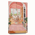 Electric Wall Art | Vibrant Dining Room Scene Modern Electric Art Canvas