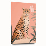 Abstract Electric Cheetah Canvas - Modern Electric Wall Art for Home