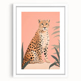 Abstract Electric Cheetah Canvas - Modern Electric Wall Art for Home