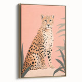 Abstract Electric Cheetah Canvas - Modern Electric Wall Art for Home