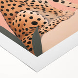 Abstract Electric Cheetah Canvas - Modern Electric Wall Art for Home