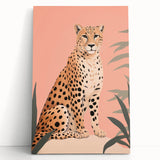 Abstract Electric Cheetah Canvas - Modern Electric Wall Art for Home