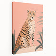 Abstract Electric Cheetah Canvas - Modern Electric Wall Art for Home