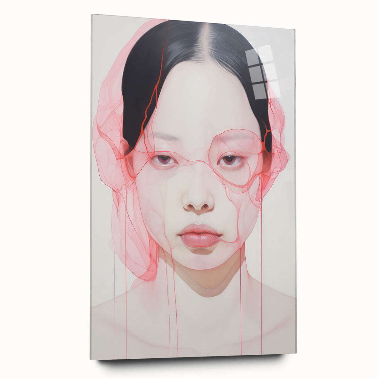 Electric Wall Art | Vibrant Abstract Portrait Modern Electric Art Canvas