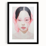 Electric Wall Art | Vibrant Abstract Portrait Modern Electric Art Canvas