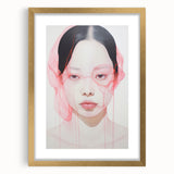 Electric Wall Art | Vibrant Abstract Portrait Modern Electric Art Canvas