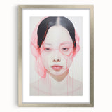 Electric Wall Art | Vibrant Abstract Portrait Modern Electric Art Canvas