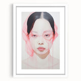 Electric Wall Art | Vibrant Abstract Portrait Modern Electric Art Canvas