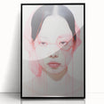 Electric Wall Art | Vibrant Abstract Portrait Modern Electric Art Canvas