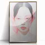 Electric Wall Art | Vibrant Abstract Portrait Modern Electric Art Canvas