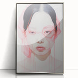 Electric Wall Art | Vibrant Abstract Portrait Modern Electric Art Canvas