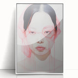 Electric Wall Art | Vibrant Abstract Portrait Modern Electric Art Canvas