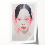 Electric Wall Art | Vibrant Abstract Portrait Modern Electric Art Canvas