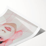 Electric Wall Art | Vibrant Abstract Portrait Modern Electric Art Canvas