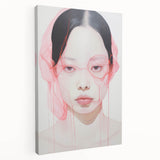 Electric Wall Art | Vibrant Abstract Portrait Modern Electric Art Canvas