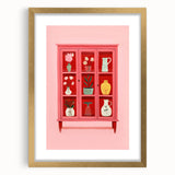 Electric Wall Art | Vibrant Floral Display Cabinet Modern Electric Art Canvas