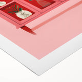 Electric Wall Art | Vibrant Floral Display Cabinet Modern Electric Art Canvas