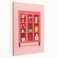 Electric Wall Art | Vibrant Floral Display Cabinet Modern Electric Art Canvas