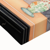 Electric Wall Art | Vibrant Bookshelf and Vases Modern Electric Art Canvas