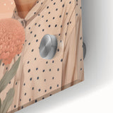 Electric Wall Art | Vibrant Floral Portrait Modern Electric Art Canvas