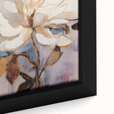 Electric Wall Art | Vibrant White Magnolia Modern Electric Art Canvas
