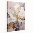 Electric Wall Art | Vibrant White Magnolia Modern Electric Art Canvas