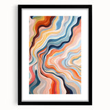 Electric Wall Art | Vibrant Abstract Swirl Modern Electric Art Canvas