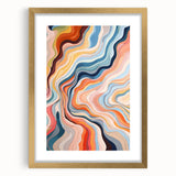 Electric Wall Art | Vibrant Abstract Swirl Modern Electric Art Canvas