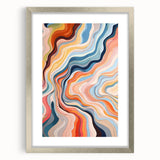 Electric Wall Art | Vibrant Abstract Swirl Modern Electric Art Canvas