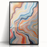 Electric Wall Art | Vibrant Abstract Swirl Modern Electric Art Canvas