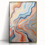 Electric Wall Art | Vibrant Abstract Swirl Modern Electric Art Canvas