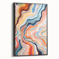 Electric Wall Art | Vibrant Abstract Swirl Modern Electric Art Canvas
