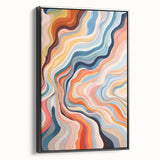 Electric Wall Art | Vibrant Abstract Swirl Modern Electric Art Canvas