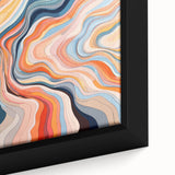 Electric Wall Art | Vibrant Abstract Swirl Modern Electric Art Canvas