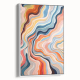 Electric Wall Art | Vibrant Abstract Swirl Modern Electric Art Canvas